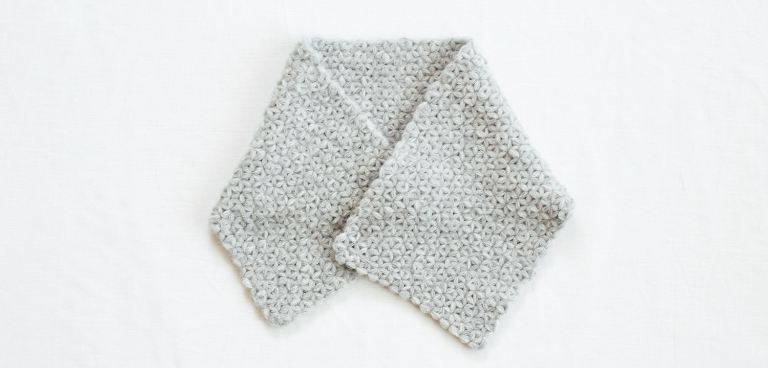 リフ編みのふかふかマフラー 編み物キット販売 編み方ワークショップ イトコバコ